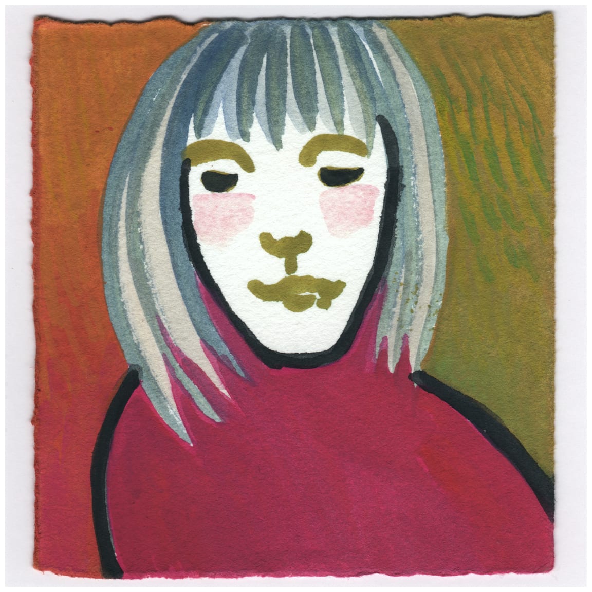 Green Eyebrows. #310 by Raya Bodnarchuk, Image 1.