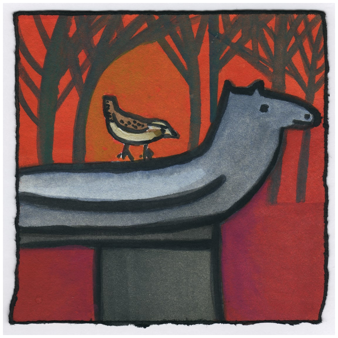 A Wren on the Sculpture. 11/30/14. #355 by Raya Bodnarchuk, Image 1.
