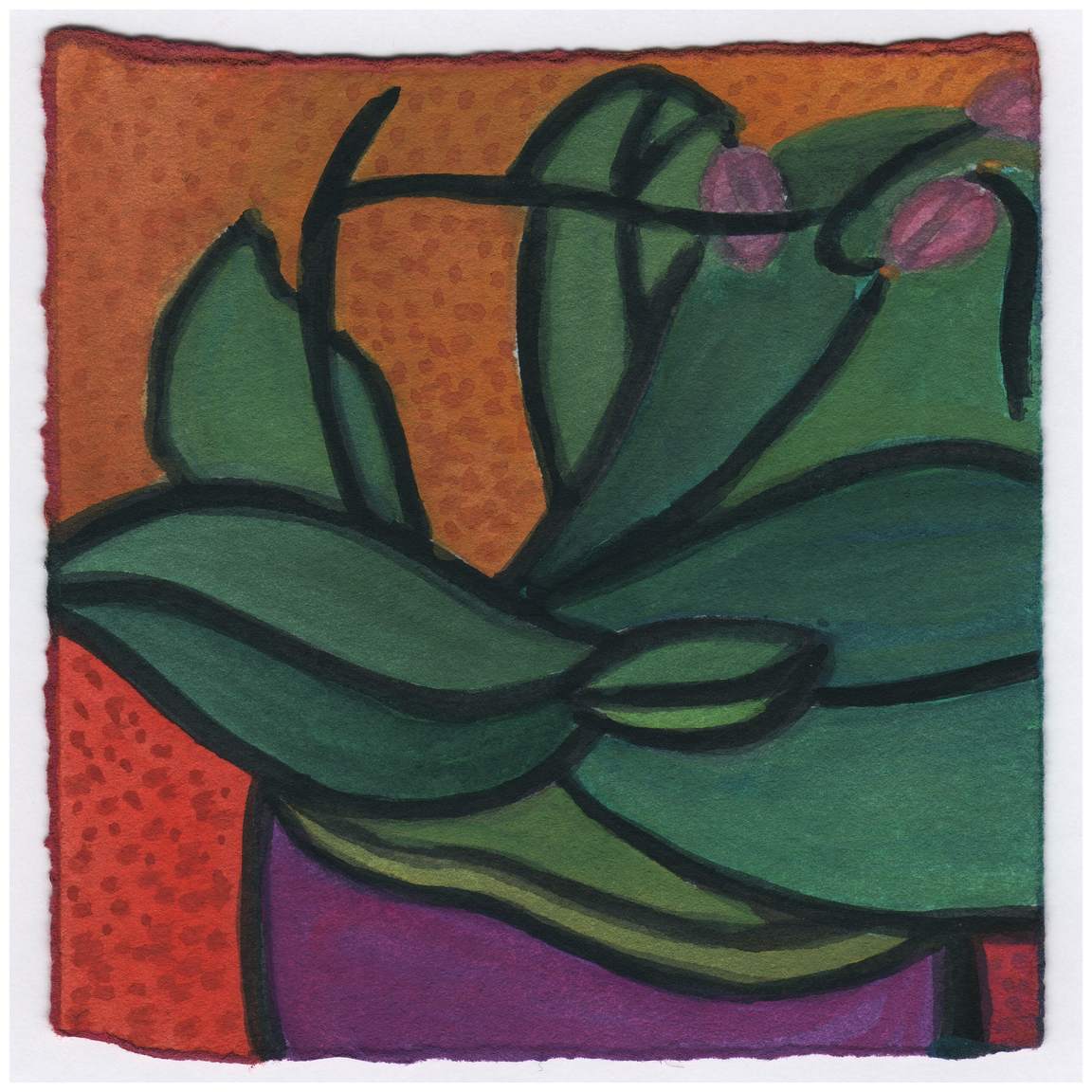 The Orchid with Three Buds. 12/7/14. #361 by Raya Bodnarchuk, Estate, Image 1.