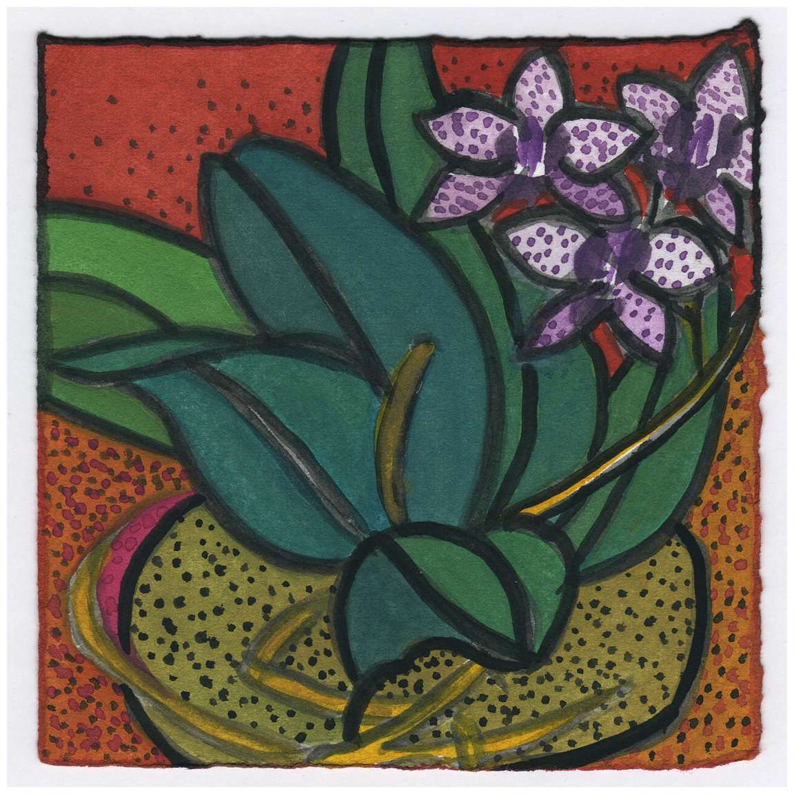 The Orchid is Blooming Again. 12/28/14. #385 by Raya Bodnarchuk, Estate, Image 1.