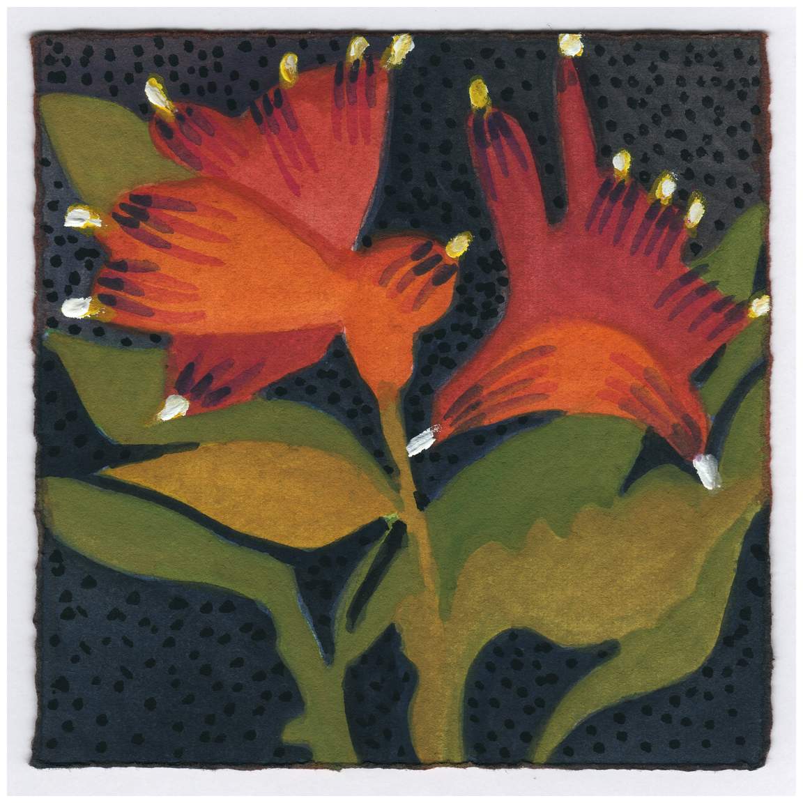 Under the Amaryllis. Alstroemeria. #426 by Raya Bodnarchuk, Estate, Image 1.