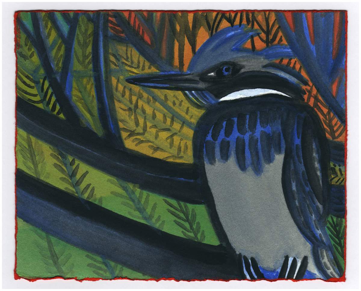 The Kingfisher. #468 by Raya Bodnarchuk, Estate, Image 1.