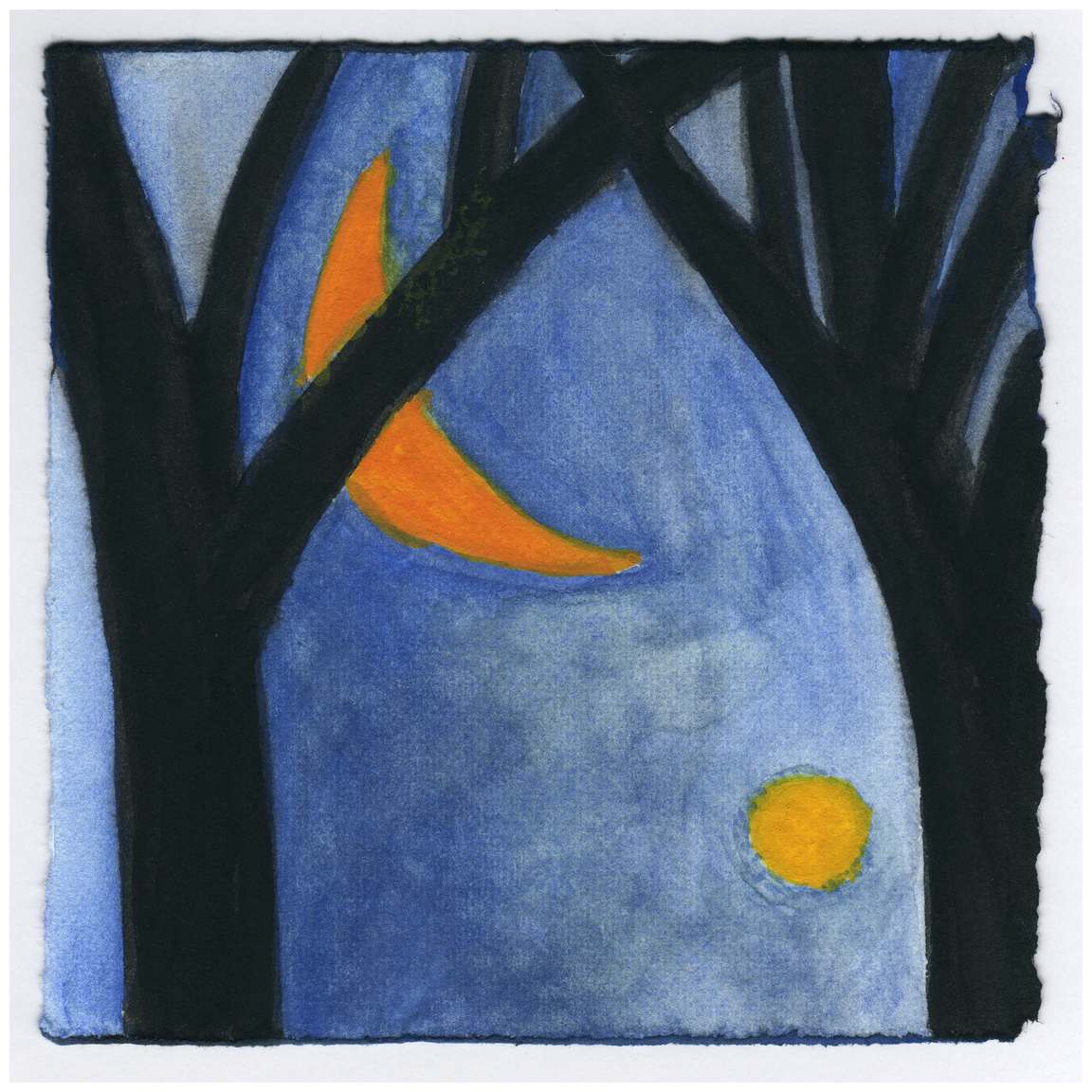 The Moon and Venus. #472 by Raya Bodnarchuk, Estate, Image 1.