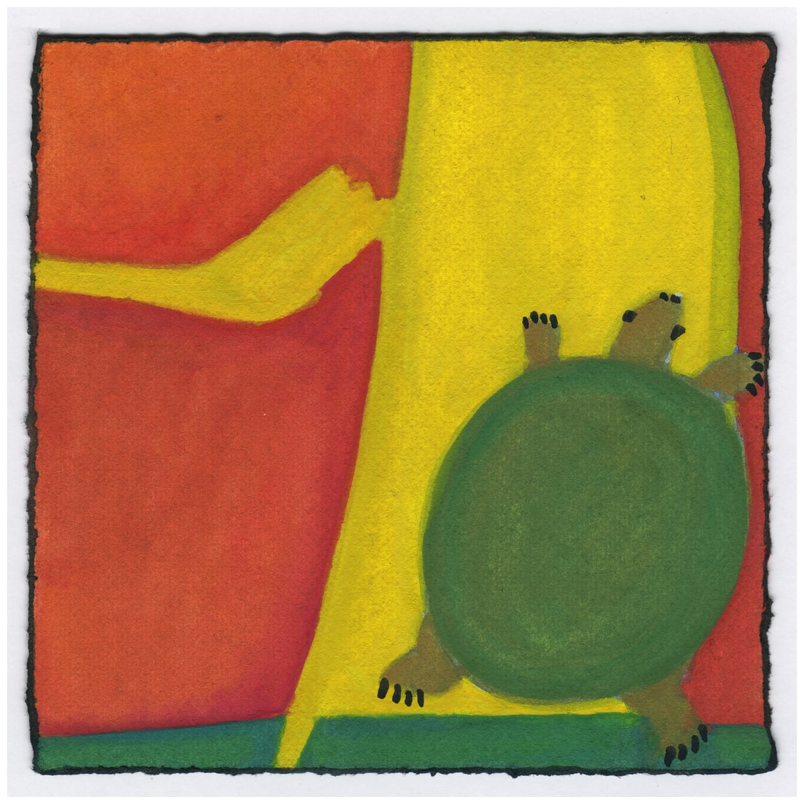 Turtle on a Log. #475 by Raya Bodnarchuk 