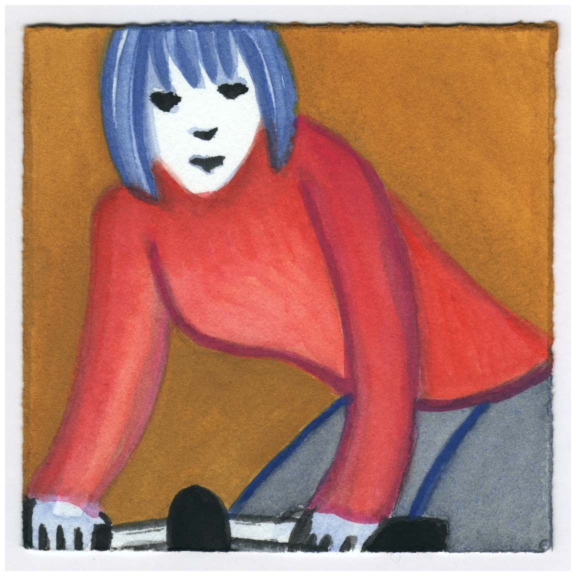 The Red Sweater. #477 by Raya Bodnarchuk, Estate, Image 1.