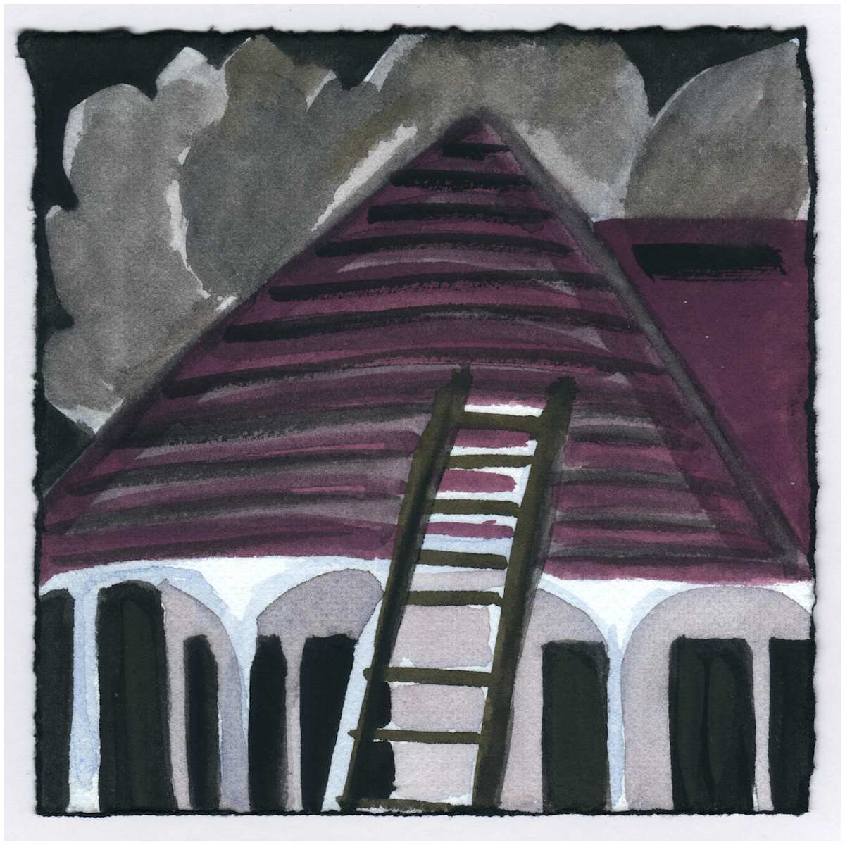 Bad House Fire on Bryn Mawr. #478 by Raya Bodnarchuk, Estate, Image 1.
