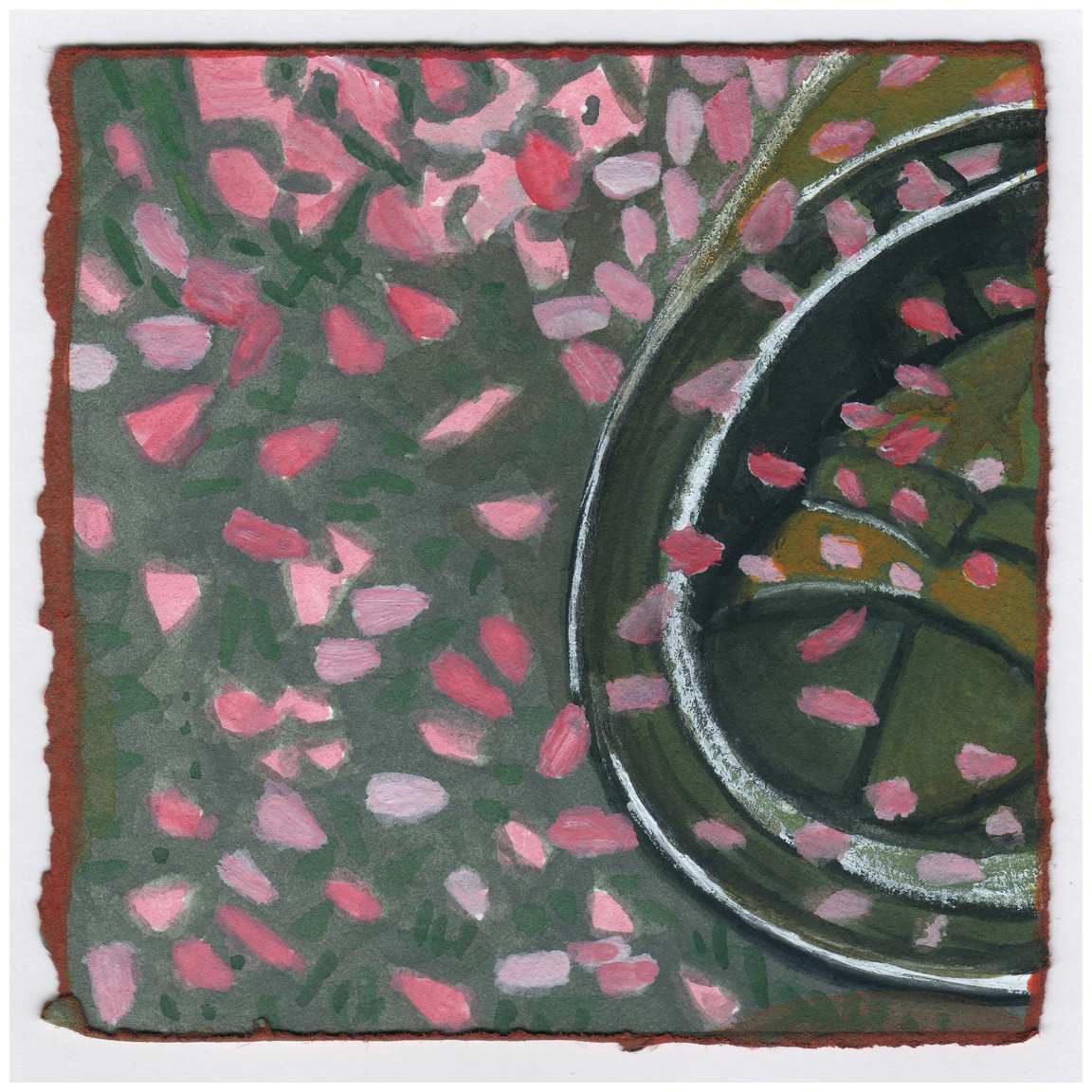 Petals Already on the Ground in My Yard. #487 by Raya Bodnarchuk, Estate, Image 1.