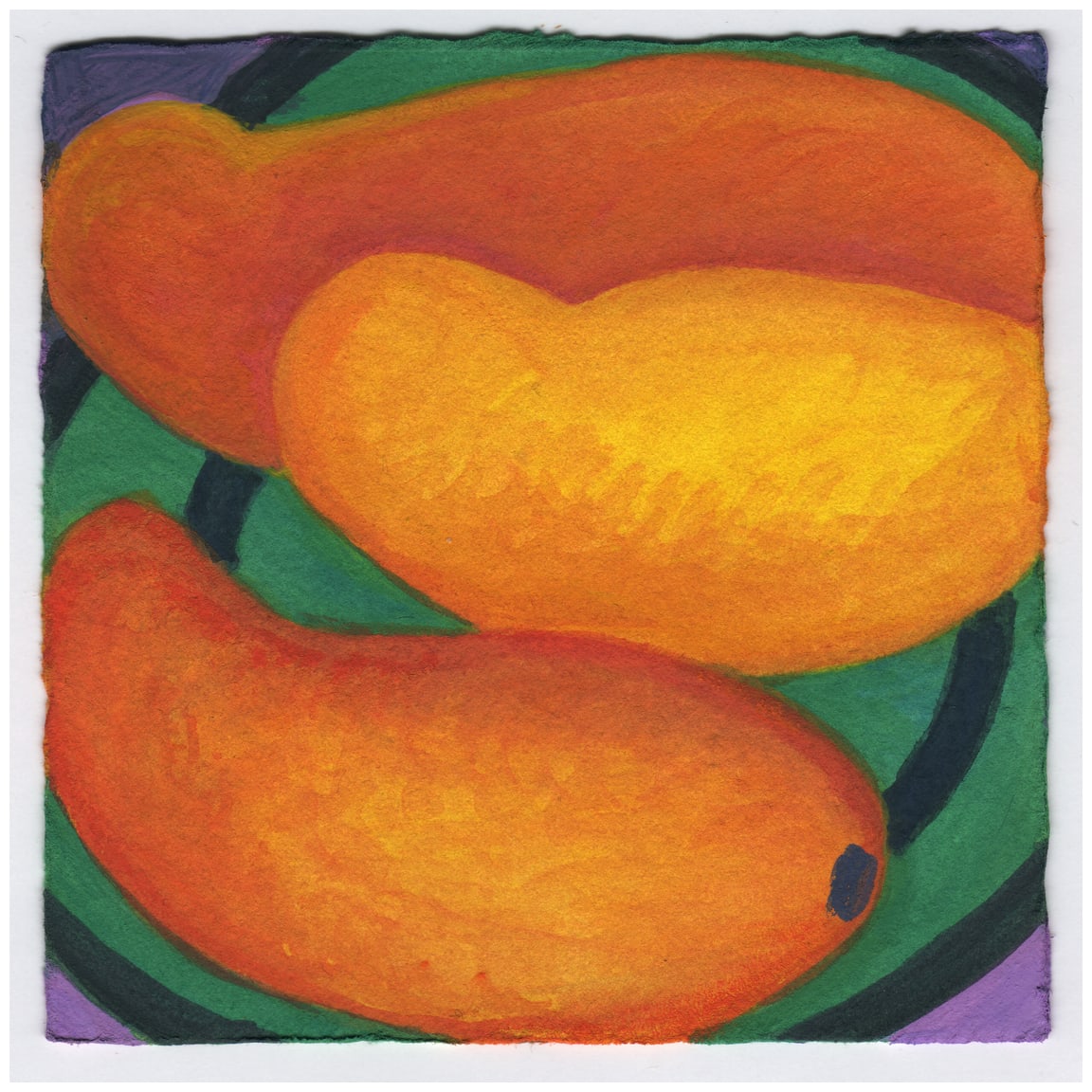 Mangos on the Plate. #503 by Raya Bodnarchuk, Estate, Image 1.