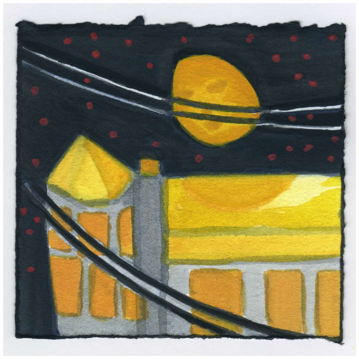 The Moon Wires and Their Shadows. #540 by Raya Bodnarchuk, Estate, Image 1.