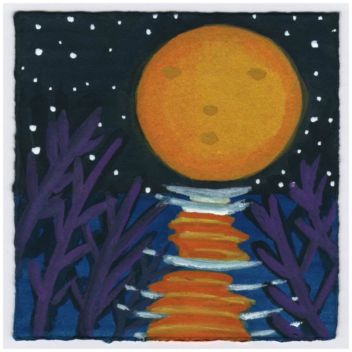 Moonlight on the Bay. #603 by Raya Bodnarchuk, Estate, Image 1.