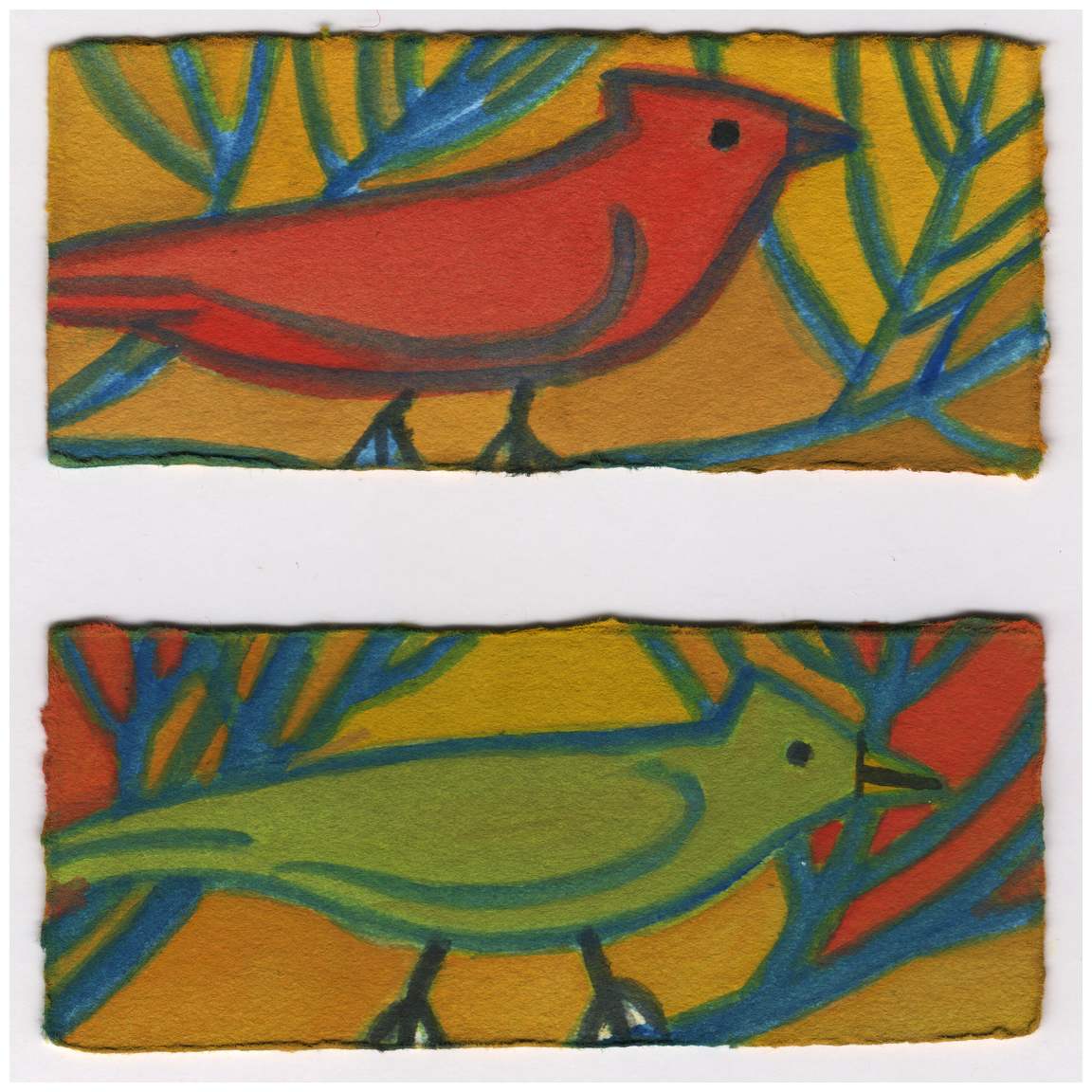 The Cardinal / The Cardinal. Green. #612 by Raya Bodnarchuk, Estate, Image 1.