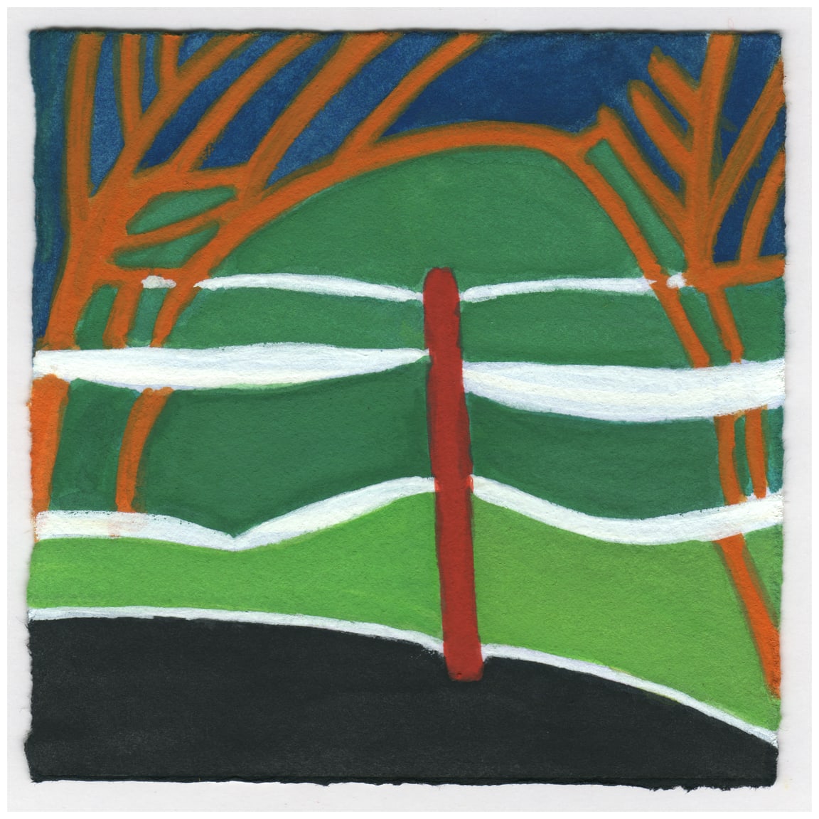 Ribbons Around the Garden. Sandy Spring. #634 by Raya Bodnarchuk, Estate 