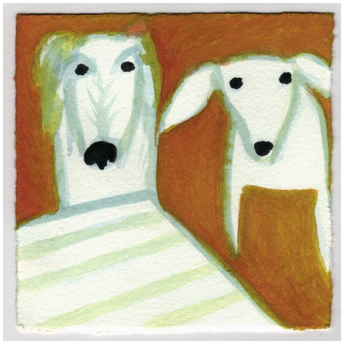 Bailey and Maggie by the Deck. #635 by Raya Bodnarchuk, Estate, Image 1.