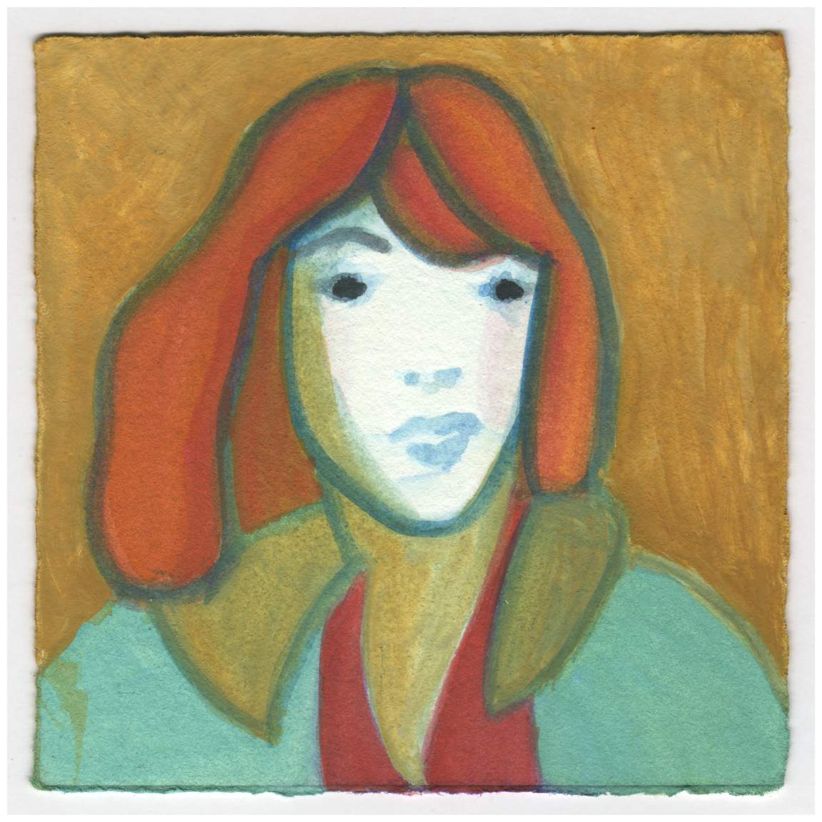 A Green Coat. #643 by Raya Bodnarchuk, Estate, Image 1.