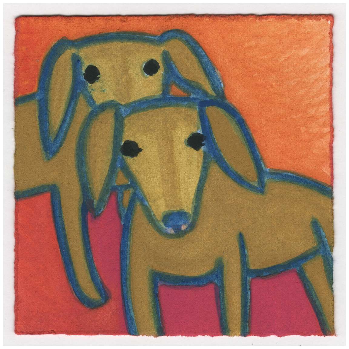 Two Friends. #649 by Raya Bodnarchuk, Estate, Image 1.