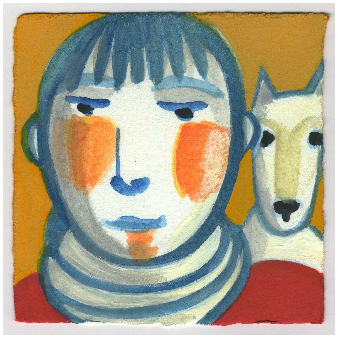 A White Scarf. #651 by Raya Bodnarchuk, Estate, Image 1.