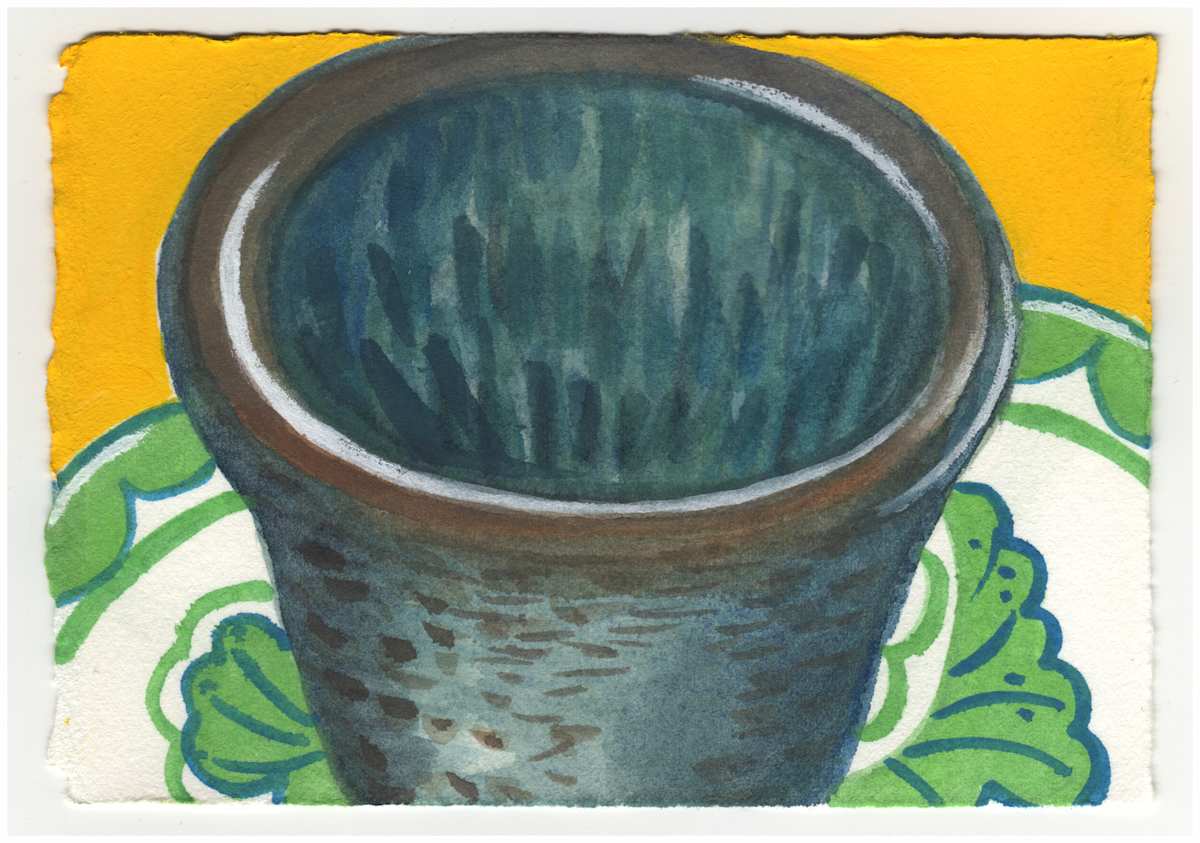 The Green Cup. #672 by Raya Bodnarchuk, Estate, Image 1.