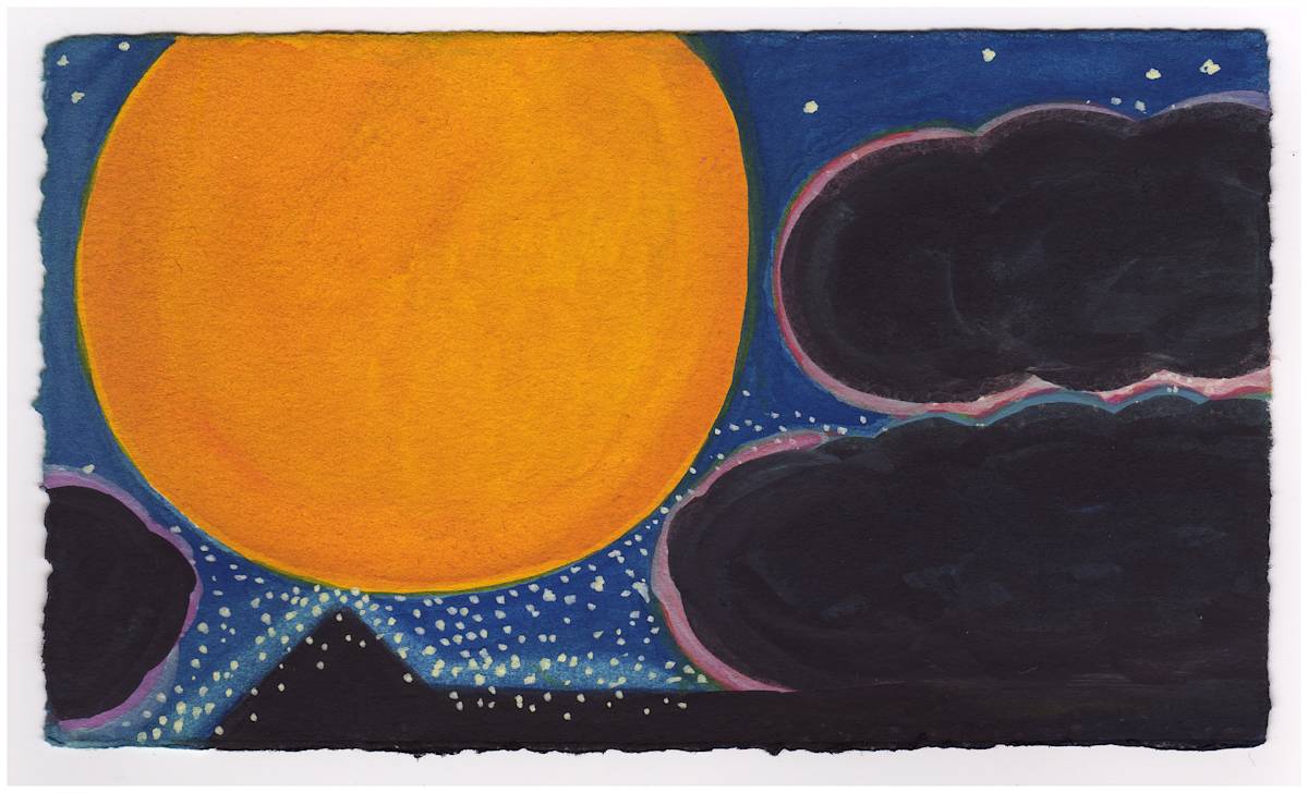 The Frost Moon Over My House. #720 by Raya Bodnarchuk, Estate, Image 1.
