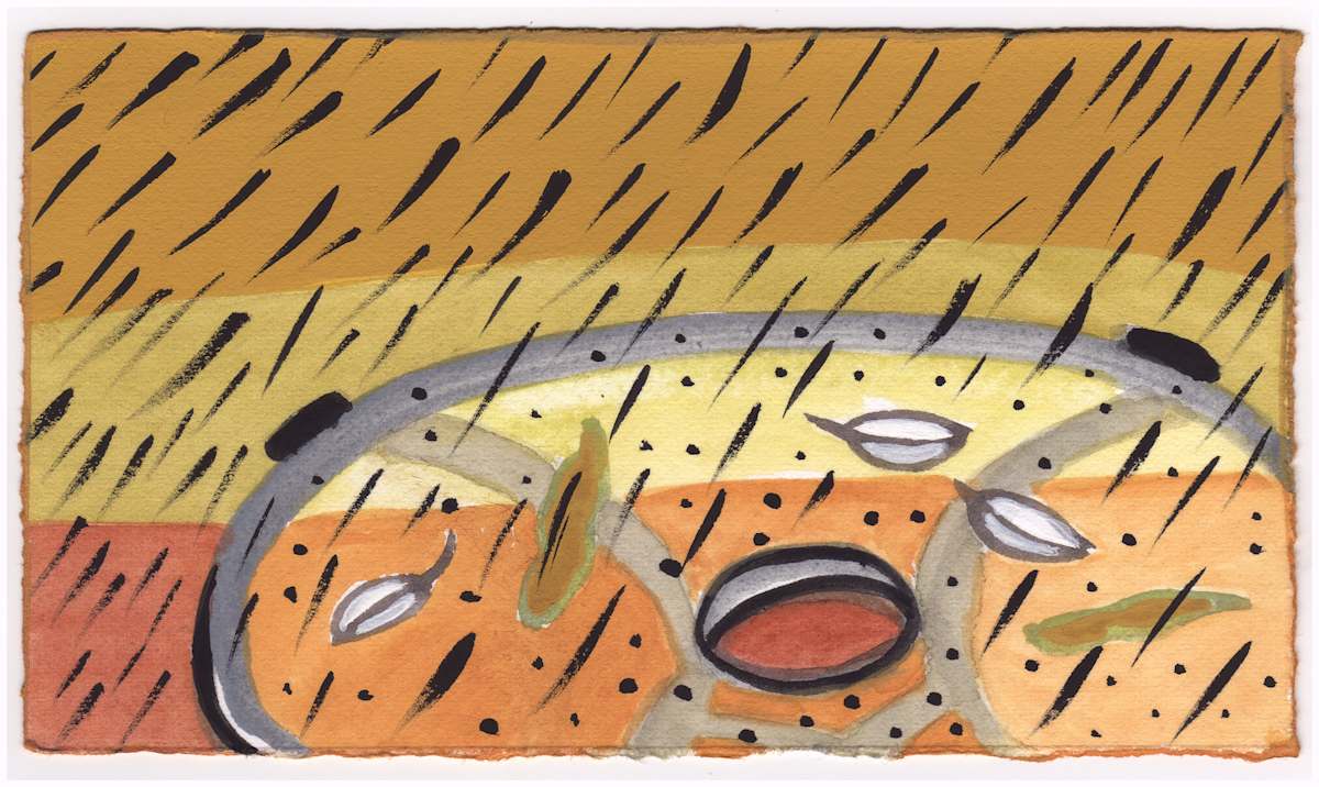 Rain on the Table. #725 by Raya Bodnarchuk, Estate, Image 1.