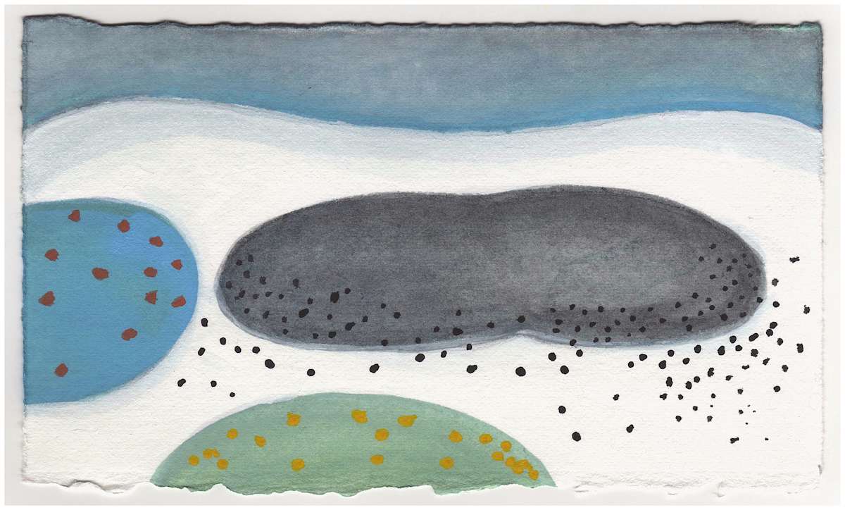 Seeds in the Igloo and Two Birdbaths With Fog at the Top. #790 by Raya Bodnarchuk, Estate, Image 1.