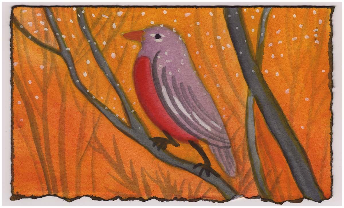 A Robin. #832 by Raya Bodnarchuk, Estate, Image 1.