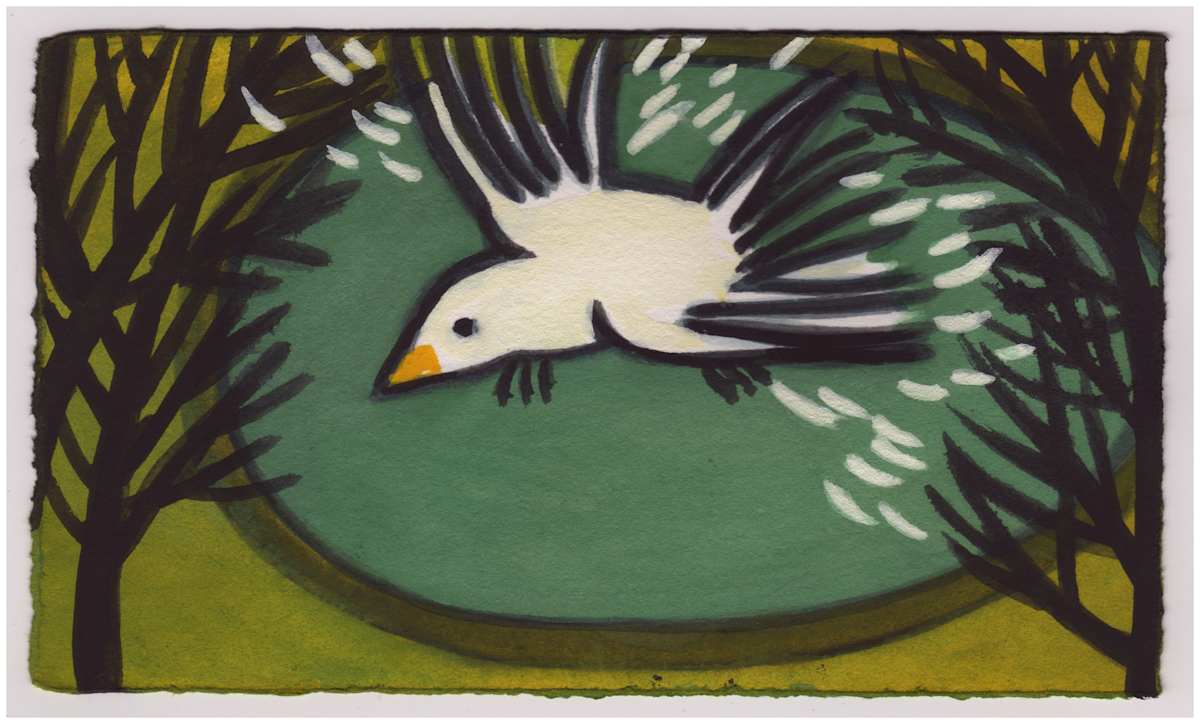 The Bird's Bath. #850 by Raya Bodnarchuk, Estate, Image 1.