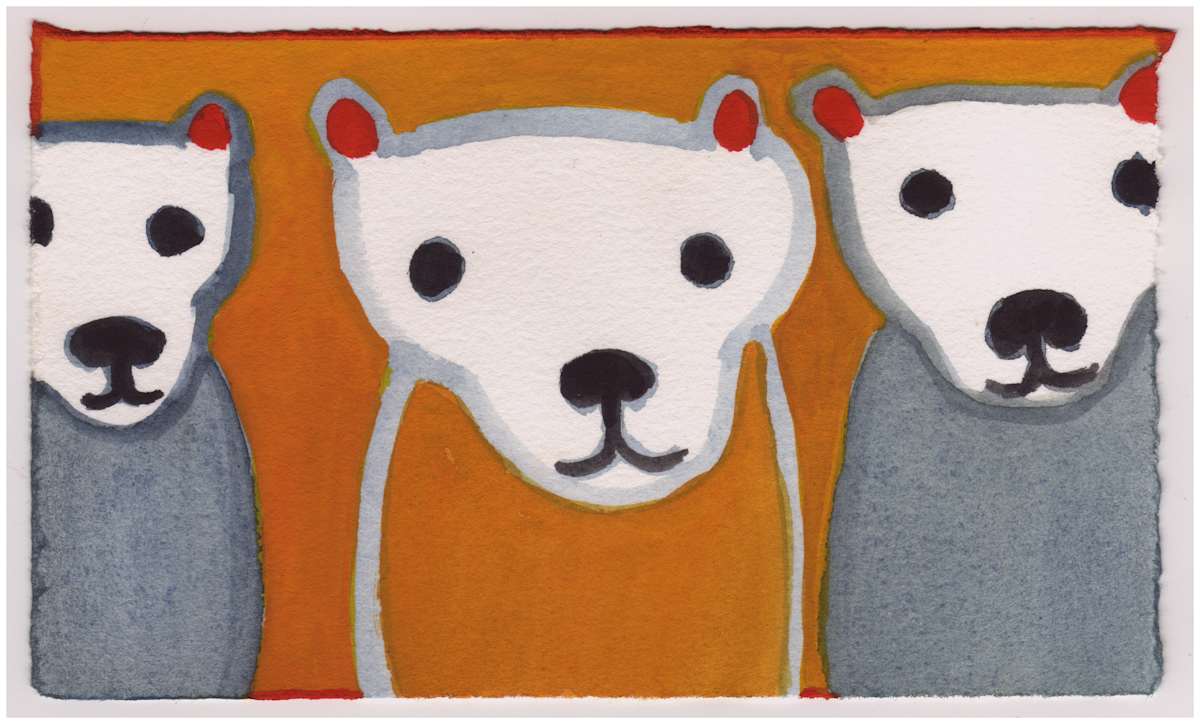 Three Friends. #859 by Raya Bodnarchuk, Estate, Image 1.