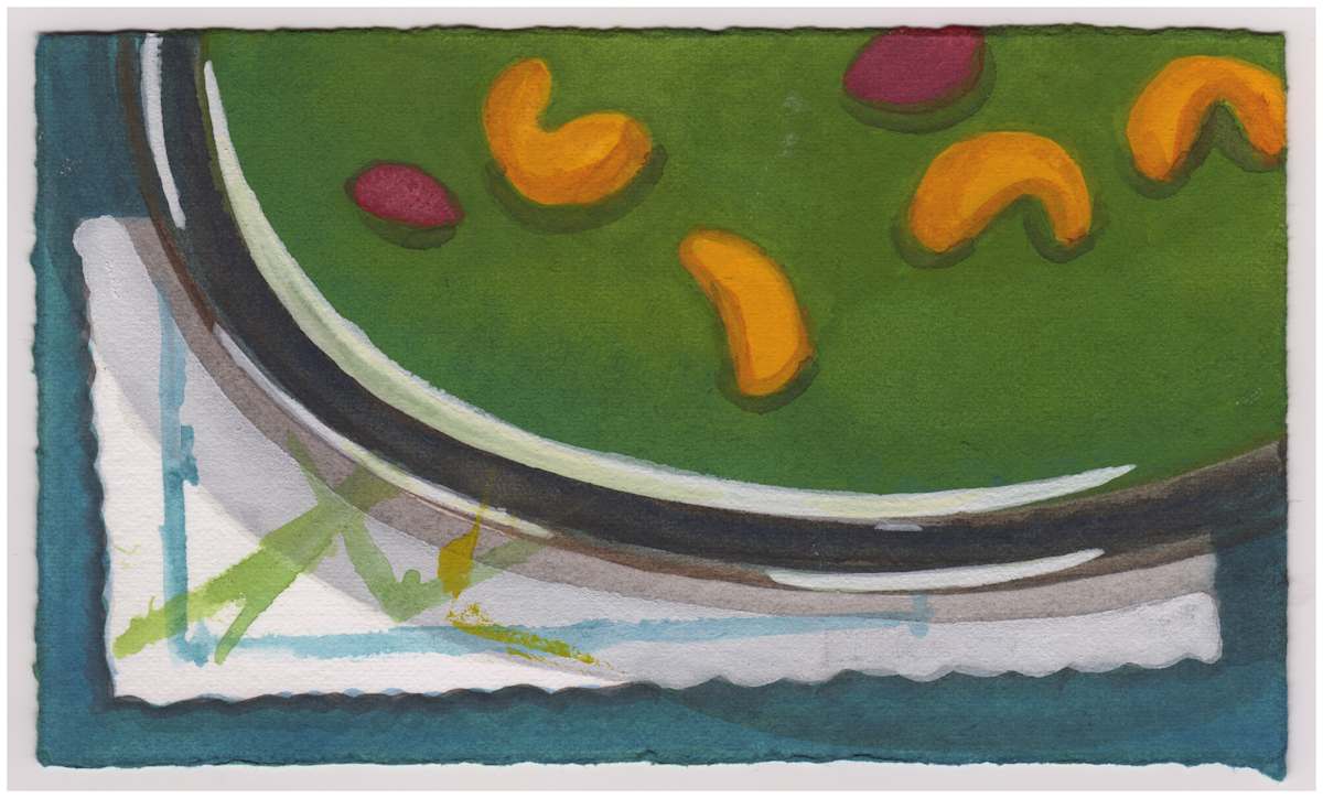 Cashews on a Plate. #893 by Raya Bodnarchuk, Estate, Image 1.