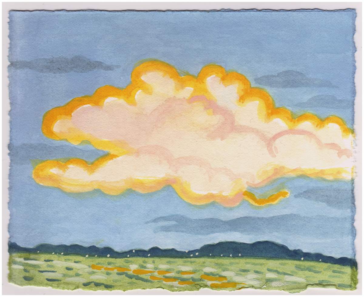 A Big Cloud Near St. George Island. #940 by Raya Bodnarchuk, Estate, Image 1.