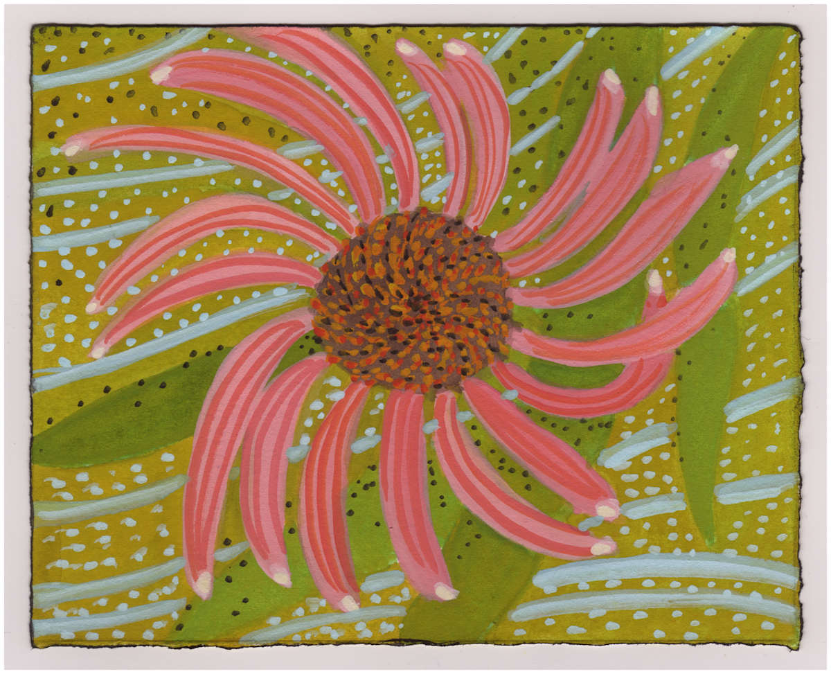 One Twirly Cone Flower. #947 by Raya Bodnarchuk, Estate, Image 1.