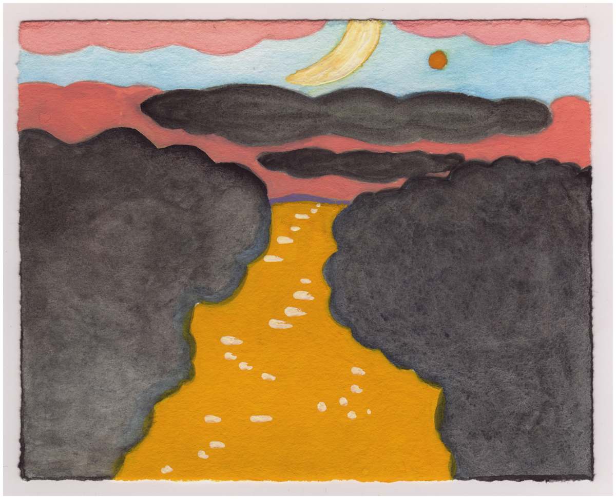 Virginia and Maryland and the Moon With Jupiter Over the Potomac. #951 by Raya Bodnarchuk, Estate, Image 1.