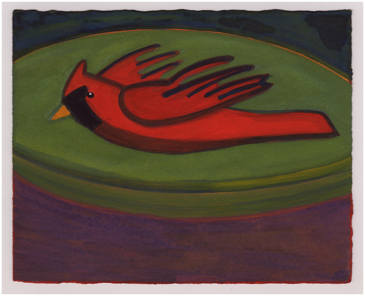 A Cardinal. #956 by Raya Bodnarchuk, Estate, Image 1.