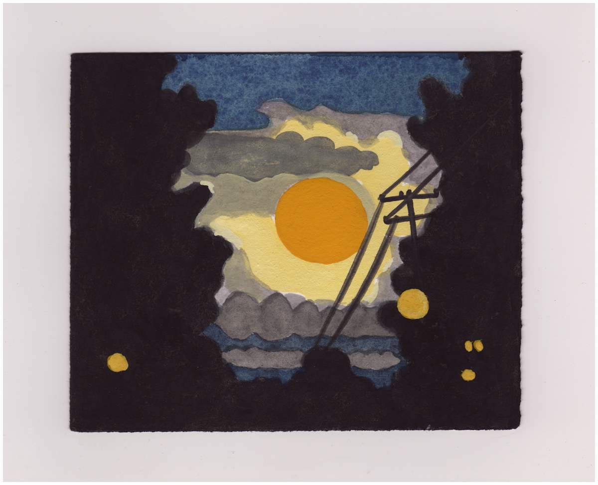 The Thunder Moon Tonight. #960 by Raya Bodnarchuk, Estate, Image 1.