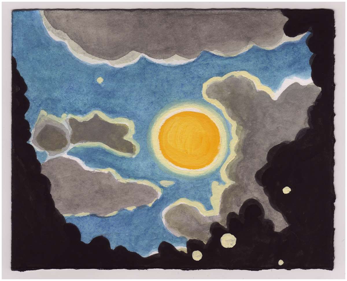 The Full Thunder Moon. #961 by Raya Bodnarchuk, Estate, Image 1.
