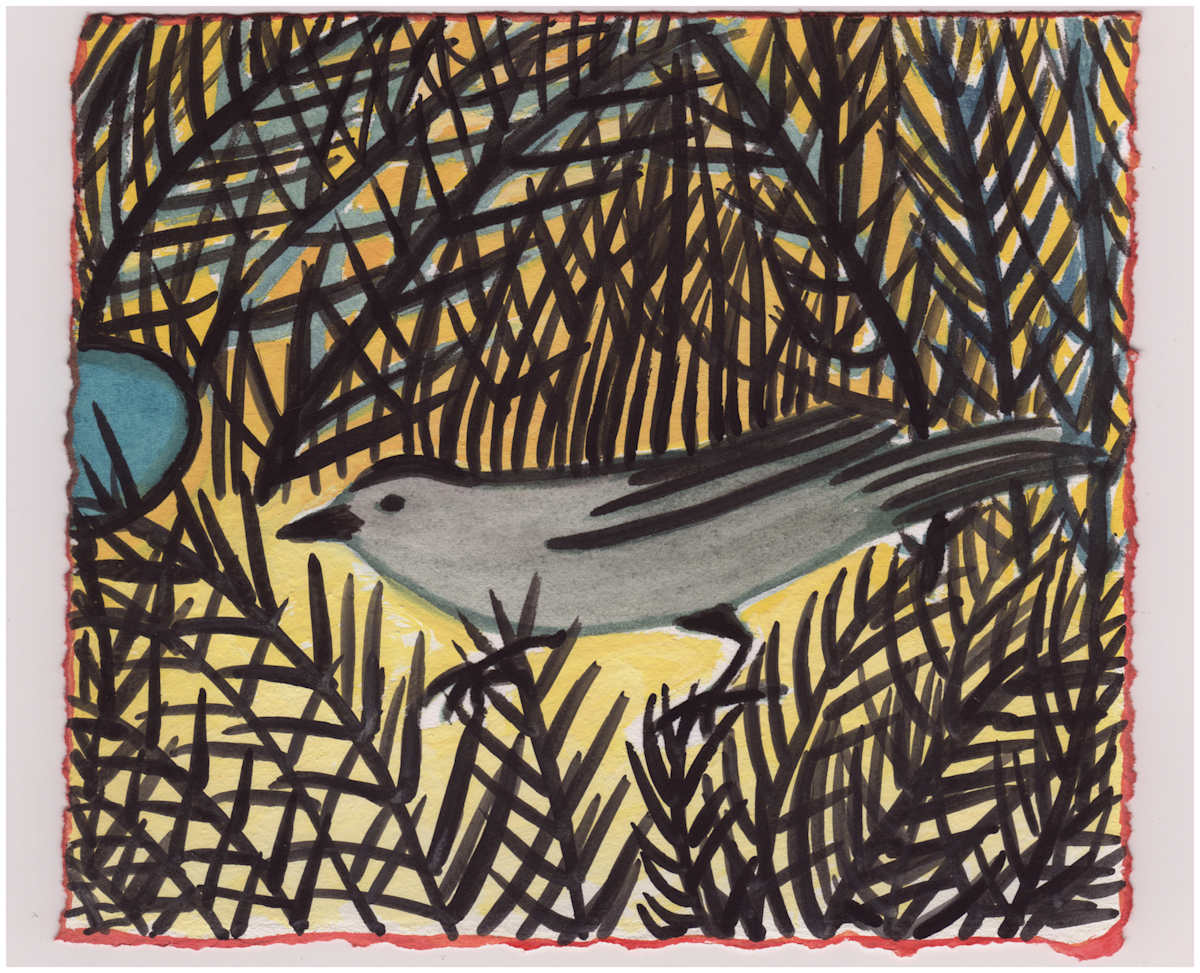 Finding the Bird Bath. #978 by Raya Bodnarchuk, Estate, Image 1.