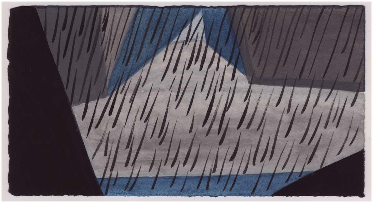 The Street Out Front in the Storm. #991 by Raya Bodnarchuk, Estate, Image 1.
