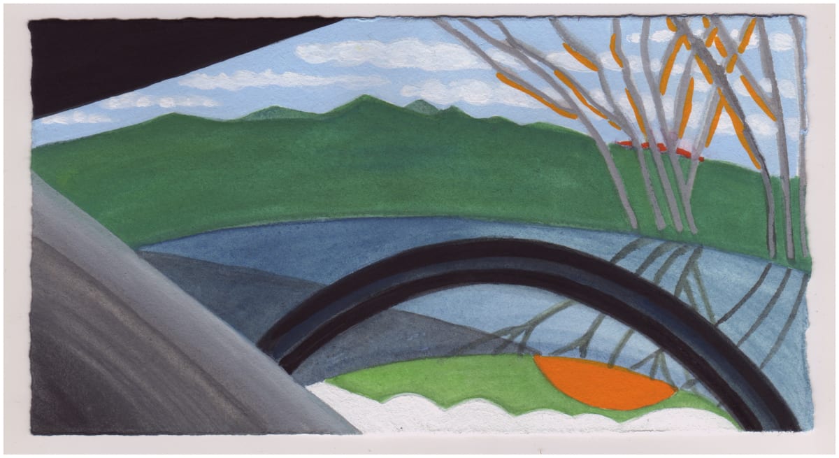 View of the Sunset on the Hood of the Car. #998 by Raya Bodnarchuk 