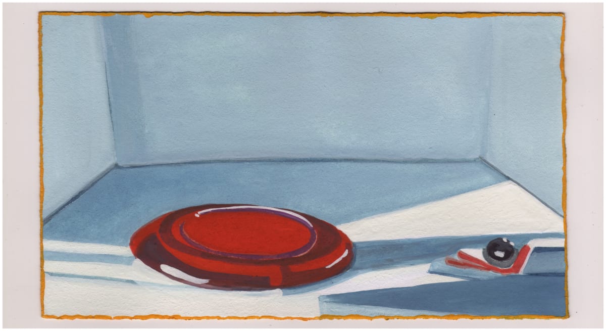 The Top of My Refrigerator and the Top of a Little Mirror Compact. #1007 by Raya Bodnarchuk, Estate 