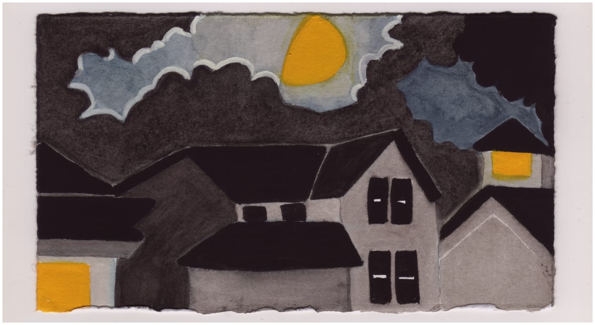 Moonlight Over My House on the Left. #1015 by Raya Bodnarchuk, Estate 