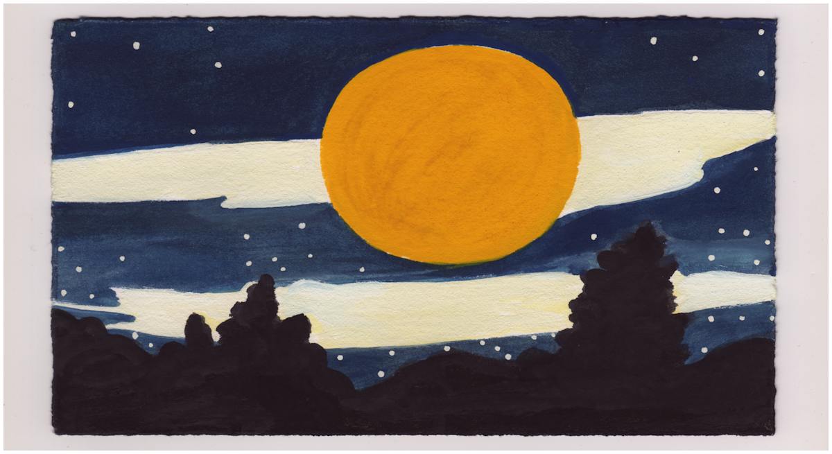 Still Full Moon in Virginia. #1022 by Raya Bodnarchuk, Estate, Image 1.