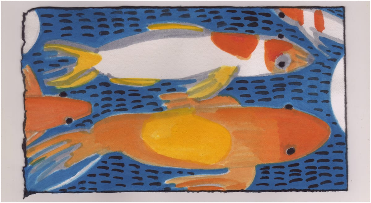 Four Koi. #1058 by Raya Bodnarchuk 