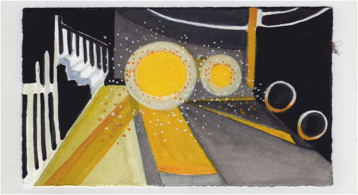 Headlights Coming Up the Street. #1073 by Raya Bodnarchuk, Estate, Image 1.