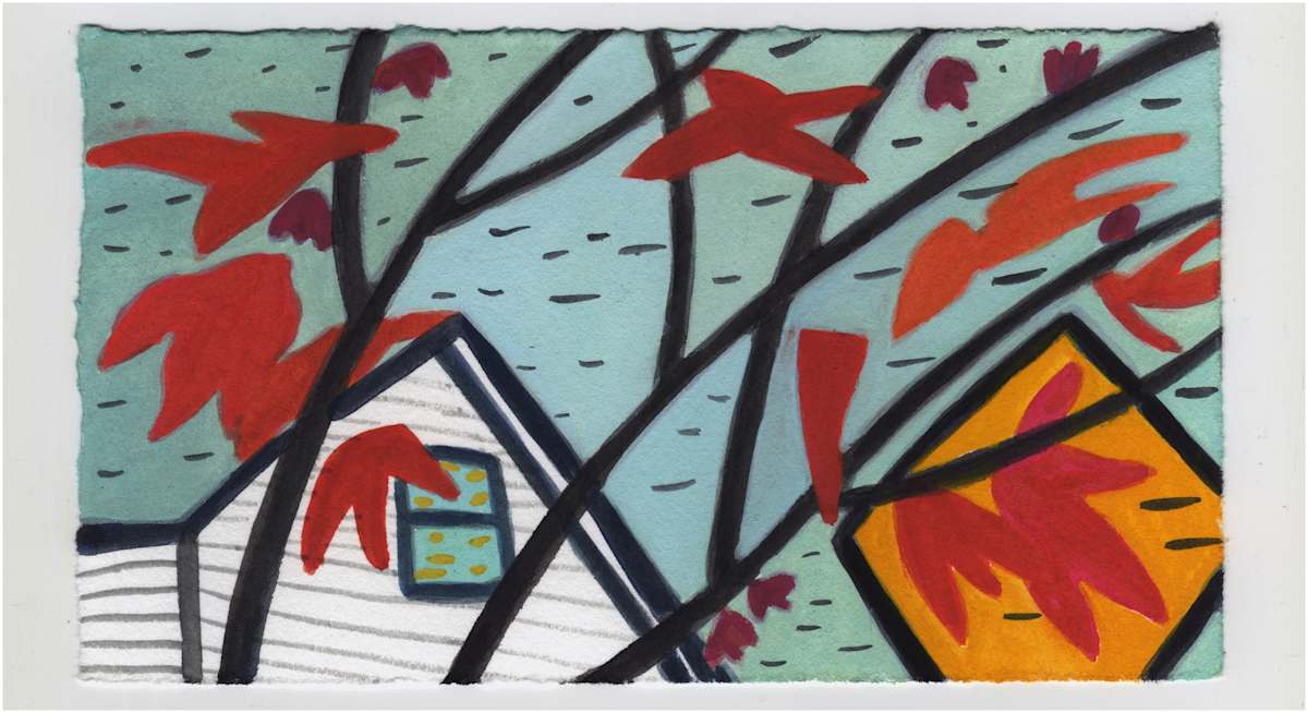 Leaves. #1097 by Raya Bodnarchuk, Estate, Image 1.