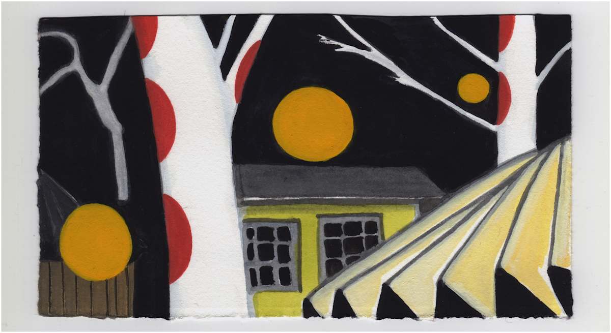 Two Nights Before the Full Moon. #1108 by Raya Bodnarchuk, Estate, Image 1.