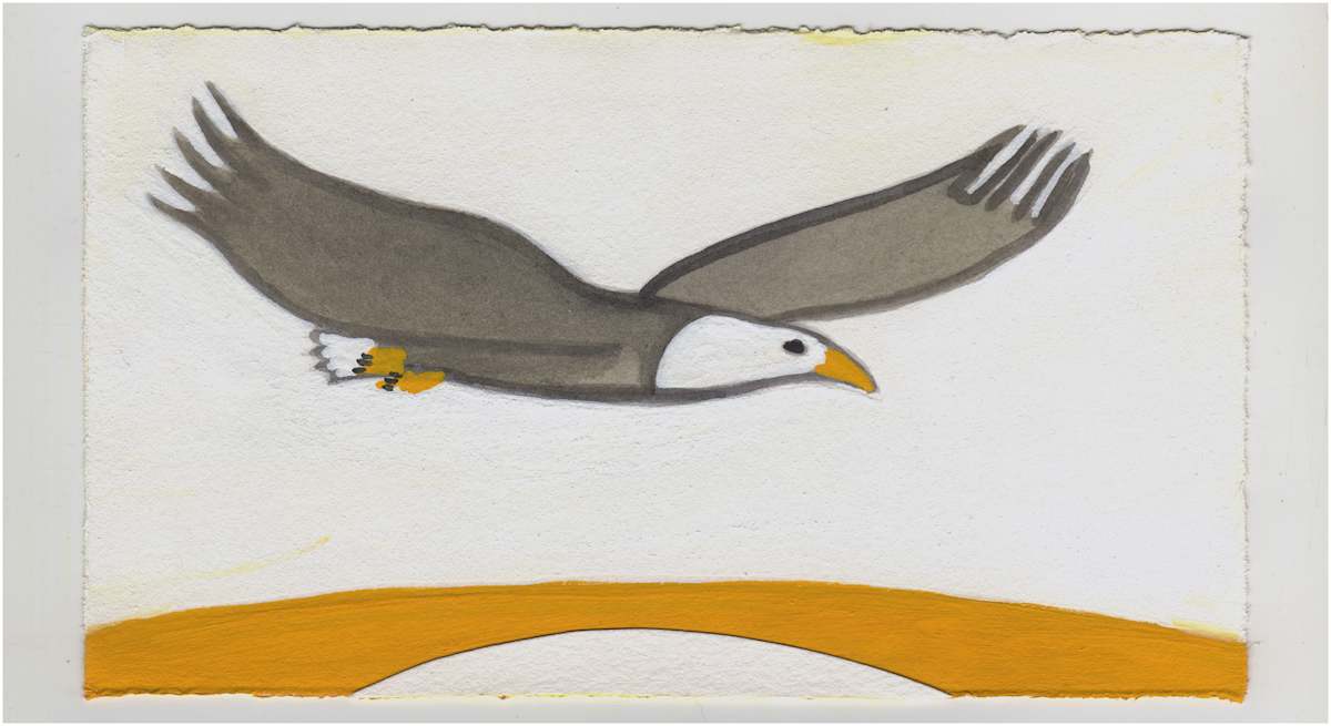 An Eagle Here This Afternoon. #1123 by Raya Bodnarchuk, Estate, Image 1.