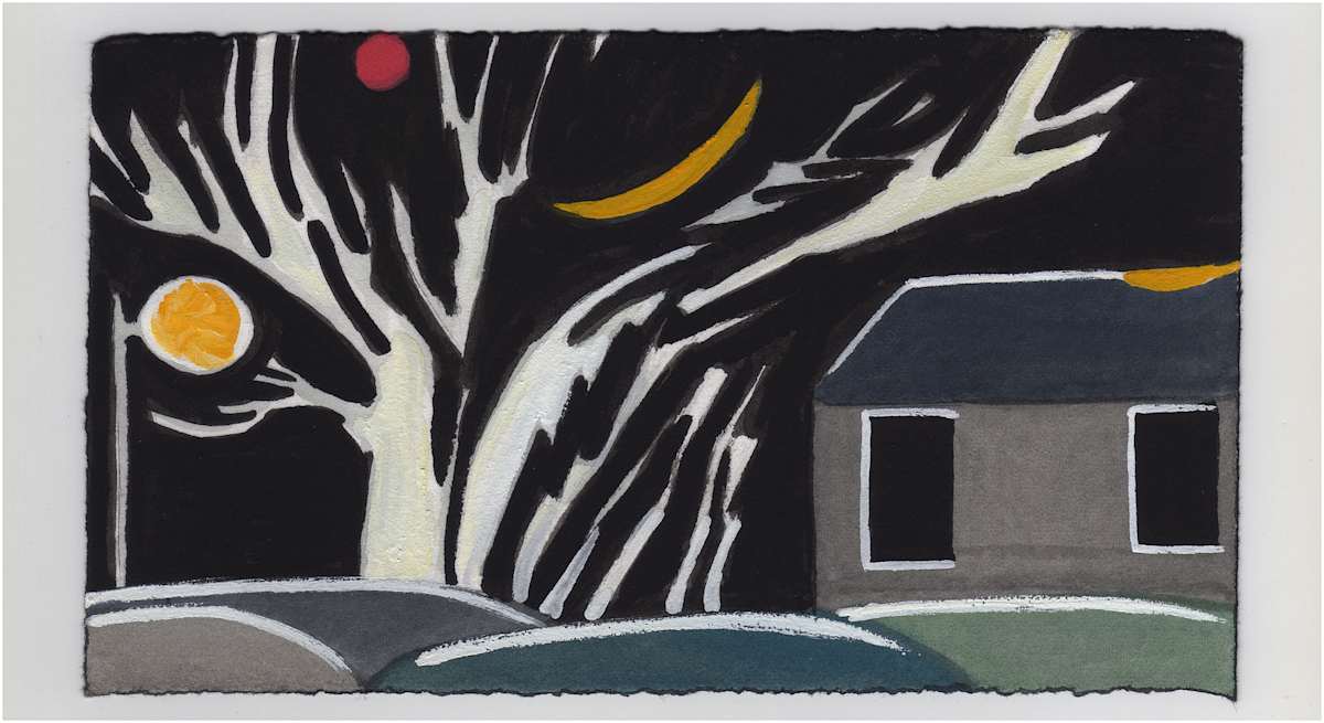 Mars the Moon and Some Cars. #1158 by Raya Bodnarchuk, Estate, Image 1.