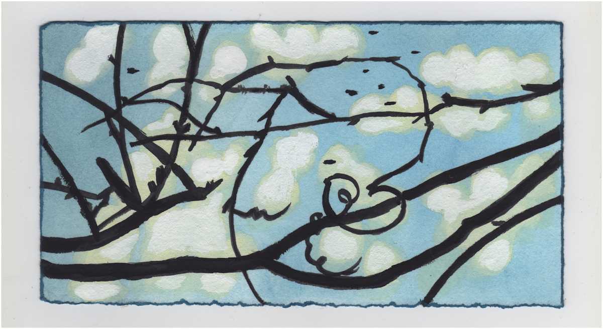 The Vines and the Sky Yesterday. #1181 by Raya Bodnarchuk, Estate, Image 1.