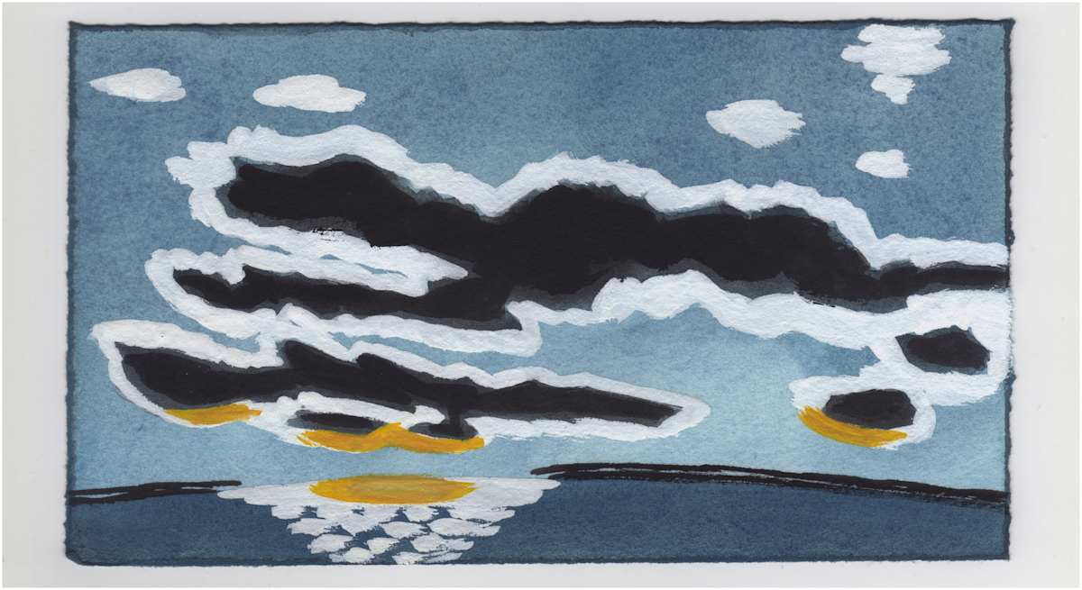 The Sky Over the Potomac. #1182 by Raya Bodnarchuk, Estate, Image 1.