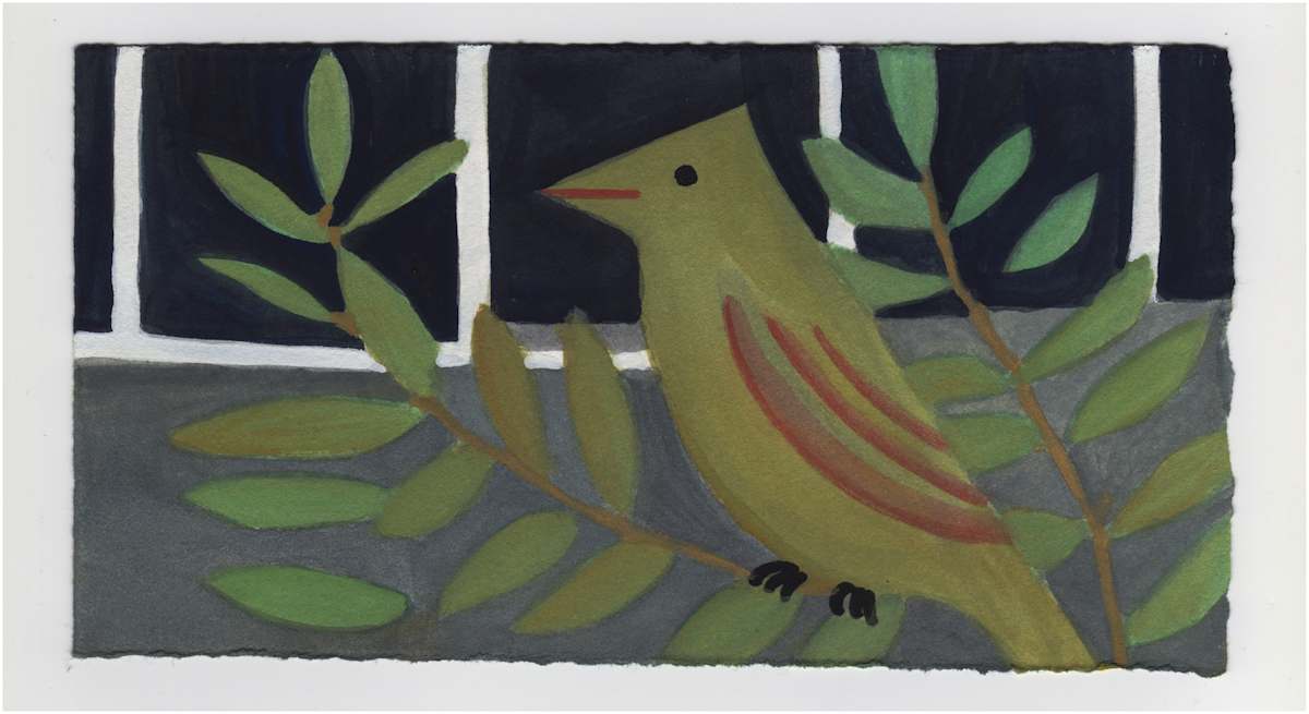 A Cardinal. #1186 by Raya Bodnarchuk, Estate, Image 1.