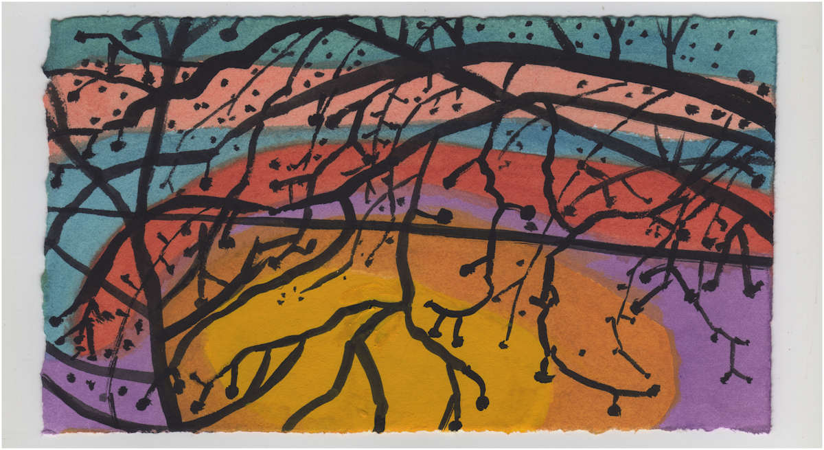 Sycamore and the Sunset. #1187 by Raya Bodnarchuk, Estate, Image 1.